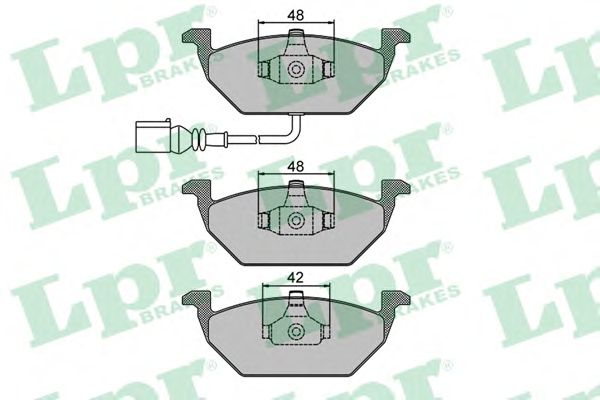 Купить запчасть LPR - 05P692 Комплект тормозных колодок 05P692