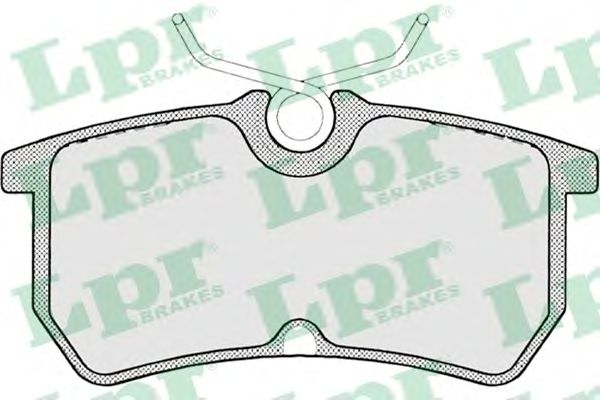 Купить запчасть LPR - 05P697 Комплект тормозных колодок 05P697