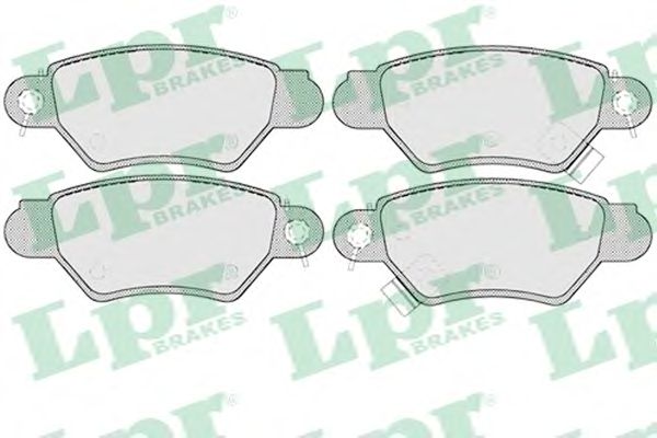 Купить запчасть LPR - 05P699 Комплект тормозных колодок 05P699