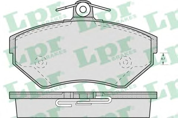 Купить запчасть LPR - 05P719 Комплект тормозных колодок 05P719