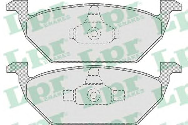 Купить запчасть LPR - 05P730 Комплект тормозных колодок 05P730