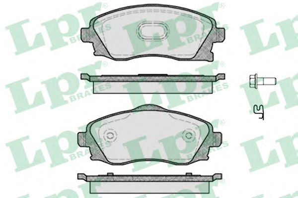 Купить запчасть LPR - 05P758 Комплект тормозных колодок 05P758