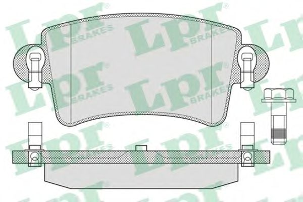 Купить запчасть LPR - 05P791 Комплект тормозных колодок 05P791