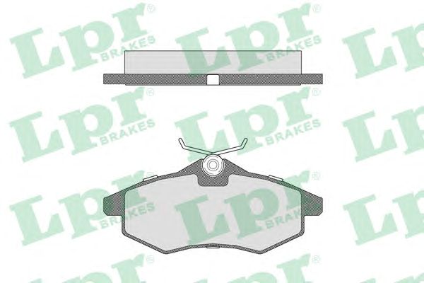 Купить запчасть LPR - 05P805 Комплект тормозных колодок 05P805