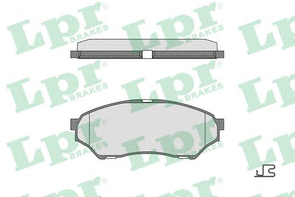 Купить запчасть LPR - 05P819 Комплект тормозных колодок 05P819