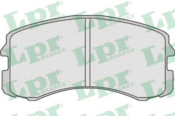 Купить запчасть LPR - 05P826 Комплект тормозных колодок 05P826