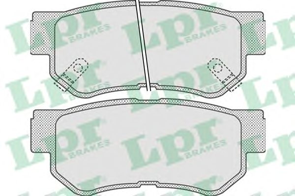 Купить запчасть LPR - 05P848 Комплект тормозных колодок 05P848