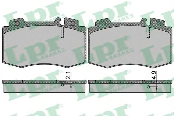 Купить запчасть LPR - 05P849 Комплект тормозных колодок 05P849