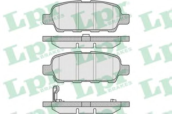 Купить запчасть LPR - 05P857 Комплект тормозных колодок 05P857