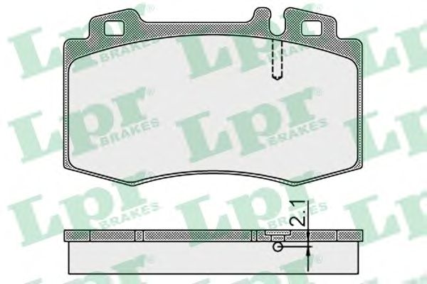 Купить запчасть LPR - 05P899 Комплект тормозных колодок 05P899