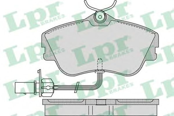 Купить запчасть LPR - 05P977 Комплект тормозных колодок 05P977