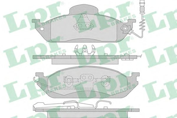 Купить запчасть LPR - 05P983 Комплект тормозных колодок 05P983