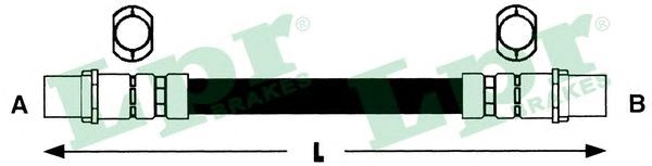 Купить запчасть LPR - 6T46585 Шланг тормозной 6T46585