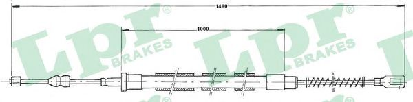 Купить запчасть LPR - C0970B Трос стояночного тормоза C0970B
