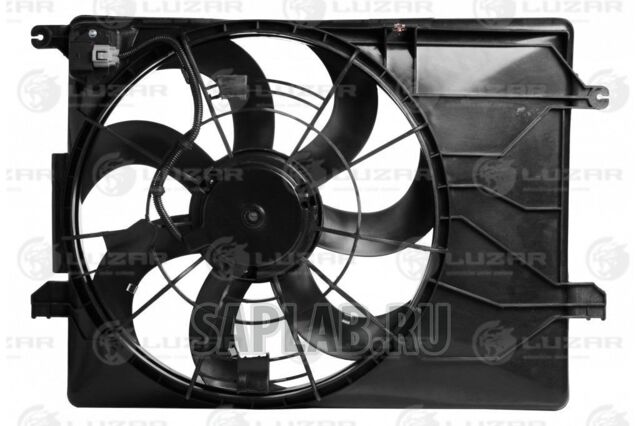 Купить запчасть LUZAR - LFK08Y5 Вентилятор радиатора охлаждения с кожухом для а/м Kia Sportage III/Hyundai iX35 (10-) (тип Dowoon) LFK08Y5