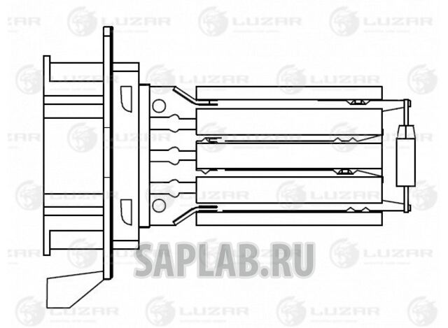 Купить запчасть LUZAR - LFR0997 Резистор э/вент. отоп. для а/м Renault Logan II (12-)/Sandero II (14-)