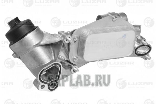 Купить запчасть LUZAR - LOc0504 Радиатор масляный в сборе (теплообменник) Chevrolet Cruze (09-)/Opel Astra (H) (04-) 1.6i/1.8i LOc0504