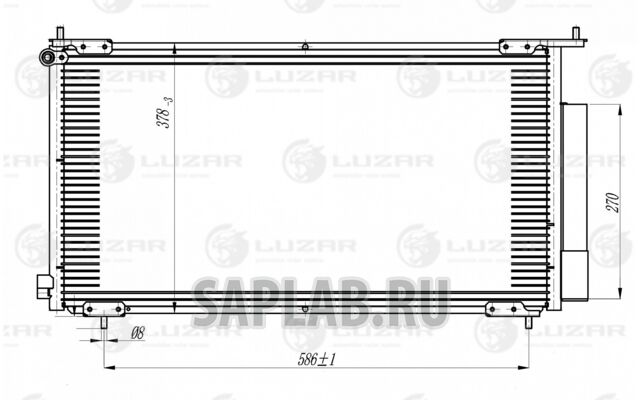 Купить запчасть LUZAR - LRAC23NL Конденсер с ресив. Honda CR-V (02-) LRAC23NL