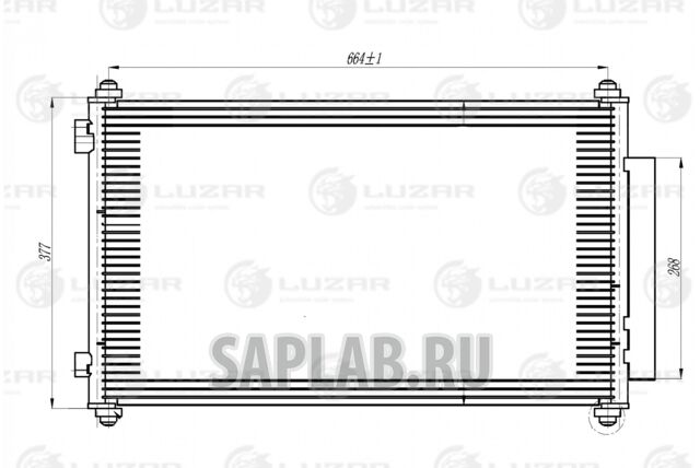 Купить запчасть LUZAR - LRAC23ZP Конденсер с ресив. Honda CR-V (06-) LRAC23ZP