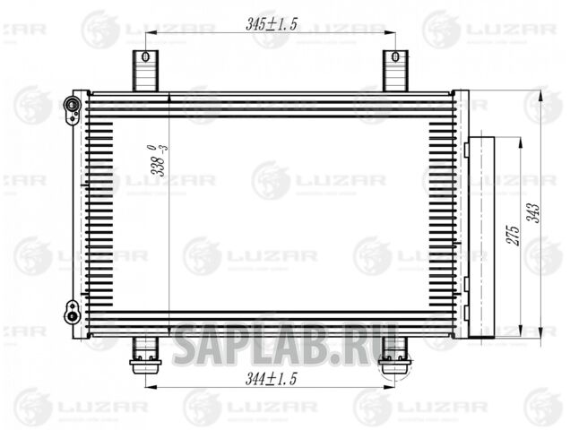 Купить запчасть LUZAR - LRAC2462 Конденсер с ресив. Suzuki Swift (05-) Swift (05-) LRAC2462