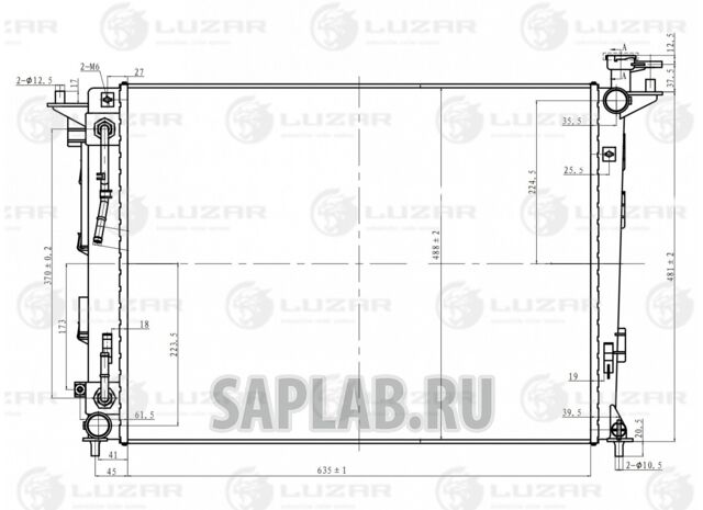 Купить запчасть LUZAR - LRc081S5 Радиатор охл. Kia Sportage III/Hyundai iX35 (10-) G AT (Словакия/РФ) Sportage III/iX35 (10-) 2.0i/2.4i AT ъ(Словакия/РФ) LRc081S5