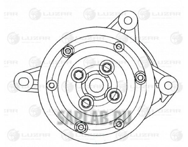 Купить запчасть LUZAR - LWP1804 Насос водяной с ЭММ для а/м VW Golf VI (08-)/Tiguan (08-) 1.4TSi  LWP1804