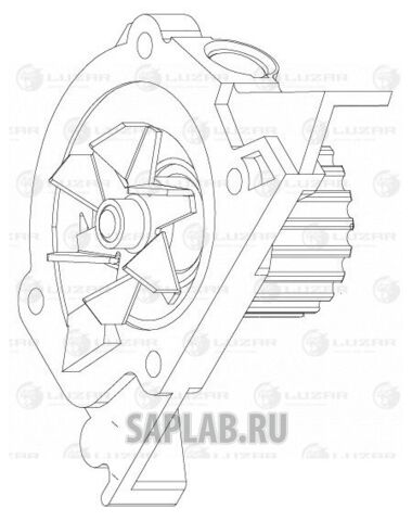 Купить запчасть LUZAR - LWP2020 Насос водяной для а/м Peugeot 407 (04-) 1.8/2.0 LWP2020