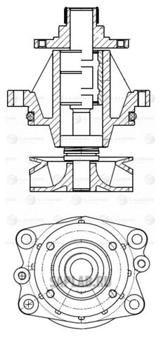 Купить запчасть LUZAR - LWP26105 Насос водяной для а/м BMW 3 (E36) (90-)/5 (E34) (89-) 2.0i/2.5i LWP26105