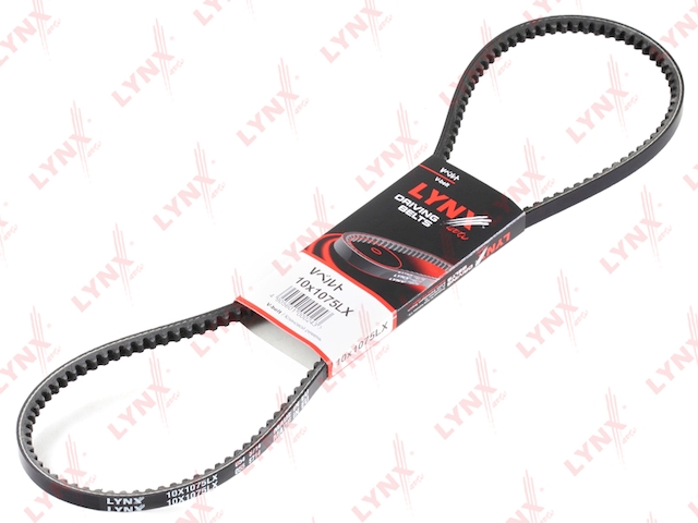 Купить запчасть LYNX - 10X1075LX Ремень клиновой подходит для HYUNDAI Terracan 2.5TD 01, IVECO Daily 2.5TD 89-96, MITSUBISHI L200 96-05/Pajero 91-93/Pajero Sport 98 2.5TD, VW Transporter 4 2.4D-2.5 92 10X1075LX