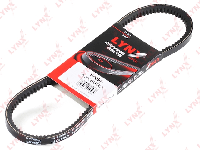 Купить запчасть LYNX - 13X800LX Ремень клиновой подходит для AUDI 80 1.6-2.0/100 2.0 90-94/A6 2.0 94-97, BMW 3(E30)/5(E34) 2.0-2.5 91, LANDROVER Defender 2.5D 90-01, NISSAN Almera 2.0D 95-00, VW LT 2.4D 96 13X800LX