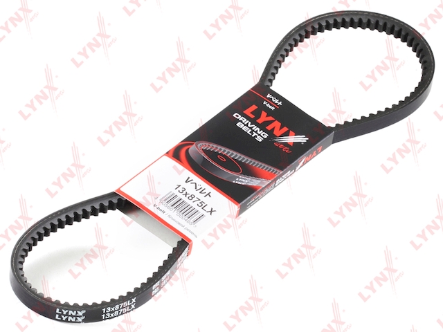 Купить запчасть LYNX - 13X875LX Ремень клиновой подходит для ALFA ROMEO 155 2.0T 92-97, DAEWOO Espero 1.8-2.0, MITSUBISHI L200 2.5TD 96, OPEL Vectra A 1.6-2.0 95, TOYOTA Hilux 2.4D 94, VW LT 2.4D 96 13X875LX