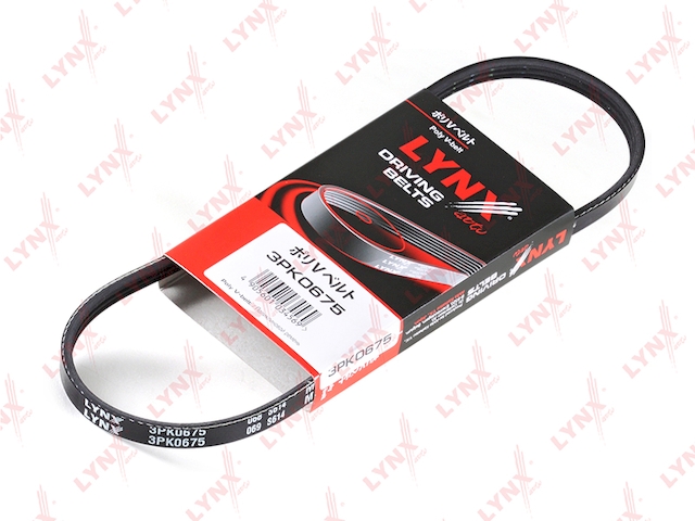 Купить запчасть LYNX - 3PK0675 Ремень поликлиновой подходит для HYUNDAI Elantra 2.0 00/Trajet 2.0 04/Tucson 2.0 04, KIA Carens 2.0 04/Cerato 2.0 04/Sportage 2.0 04 3PK0675