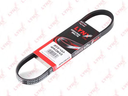Купить запчасть LYNX - 4PK0643 Ремень поликлиновой подходит для MAZDA 626 1.6 82-87 / 2.0 83-92, MITSUBISHI Space Wagon 2.0 92-98 4PK0643
