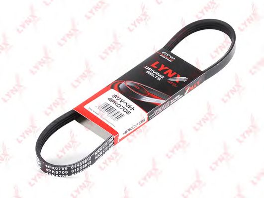 Купить запчасть LYNX - 4PK0708 Ремень поликлиновой подходит для NISSAN Sunny 1.6-1.8 87-91, FIAT Punto 1.2 94-00 4PK0708