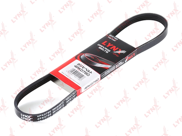 Купить запчасть LYNX - 4PK0780 Ремень поликлиновой подходит для BMW 3(E36)/5(E34)/7(E38) 2.5TD, HONDA Civic 1.3-1.6 91-00, HYUNDAI Getz 1.1 05/i10 08, KIA Picanto 1.0-1.1 04, MAZDA RX8 03, MITSUBISHI Carisma 1.8 97- 4PK0780