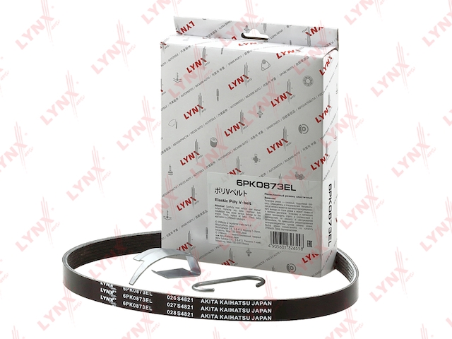 Купить запчасть LYNX - 6PK0873EL Ремень поликлиновой эластичный 6PK0873EL
