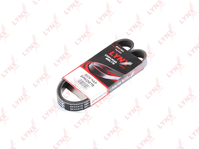Купить запчасть LYNX - 6PK0975 Ремень поликлиновой подходит для CITROEN Berlingo 1.6 05 / C2 /C3 /C4 /C5 1.4D-1.6D 03, FORD C-Max 1.6TD 07 / Fiesta 1.4TD-1.6TD 09 / Focus 1.6TD 04 / Fusion 1.6TD 04, MAZDA 3 1.6D 0 6PK0975