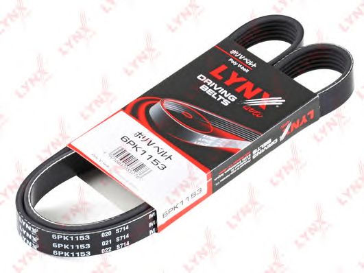 Купить запчасть LYNX - 6PK1153 Ремень поликлиновой подходит для CITROEN Jumper 1.9 td 94-02, FIAT Ducato 1.9D 94-02, PEUGEOT 307 2.0 00, VW Caddy/Golf 1.4-1.6 91-97/Vento 1.4-1.8 91-98 6PK1153