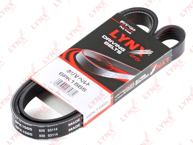Купить запчасть LYNX - 6PK1565 Ремень поликлиновой подходит для CITROEN Berlingo/Xsara 1.4-1.6 00-05, PEUGEOT 206 SW 1.4-1.6 02 6PK1565