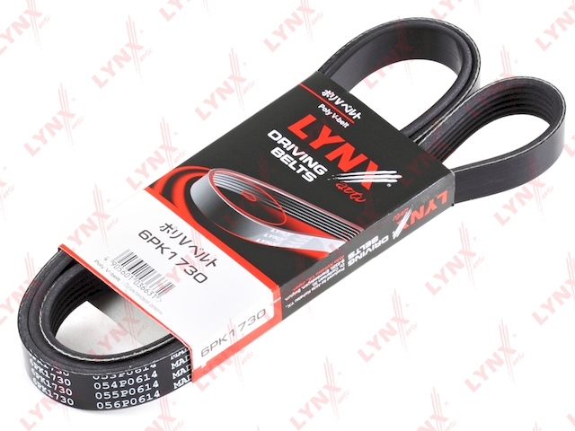 Купить запчасть LYNX - 6PK1730 Ремень поликлиновой подходит для CHRYSLER Sebring 2.0D 07, TOYOTA Avensis(T25) 1.6-1.8 03 6PK1730