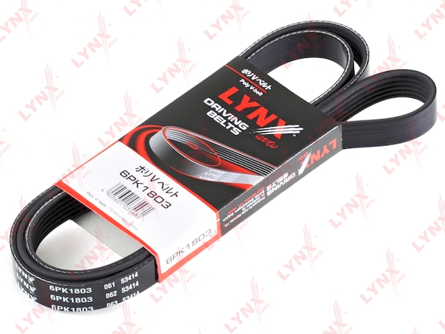 Купить запчасть LYNX - 6PK1803 Ремень поликлиновой подходит для FORD Scorpio/Sierra 2.0 92-94, JEEP Grand Cherokee 4.0 95-99/Wrangler 4.0 96, OPEL Astra/Corsa 1.4-1.6 92-00/Vectra B 1.6-1.8 95-02, RENAULT Laguna 1.8 16 6PK1803