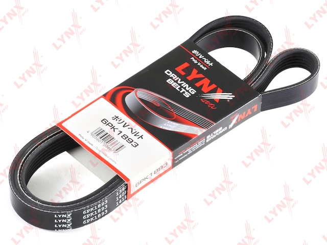 Купить запчасть LYNX - 6PK1893 Ремень поликлиновой подходит для BMW X5(E70) 3.0D 07, CHEVROLET Captiva 2.4 06/Epica 2.0 05-06/Evanda 2.0 05/Lacetti 1.8 05, FORD Focus 1.4-1.6 98-02, OPEL Antara 2.4 06 6PK1893