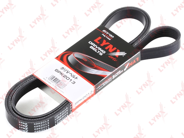 Купить запчасть LYNX - 6PK2013 Ремень поликлиновой подходит для KIA Sephia 1.8 16V 95/Shuma 1.8 16V 97, MAZDA 3 1.4-1.6 03, SAAB 900 2.0-2.3 93-98 6PK2013