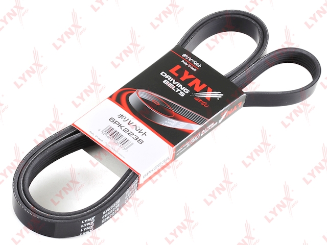 Купить запчасть LYNX - 6PK2238 Ремень поликлиновой подходит для JEEP Grand Cherokee 4.0 99, MAZDA 6 1.8-2.0 07, MB E200D(W211) 02, TOYOTA Land Cruiser 100 4.7 02, VW Transporter 4 2.4D-2.5 92-03 6PK2238