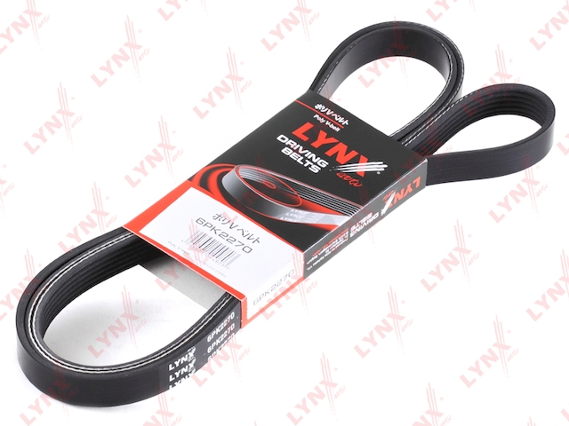 Купить запчасть LYNX - 6PK2270 Ремень поликлиновой подходит для FORD Maverick 2.3 04, MB C200D-220D(W202) 98-00 / E200D-320D(W210) 99-02 / Sprinter 01 / Viano/Vito 2.0D-2.2D 03, OPEL Omega A 2.6-3.0 94, SAAB 900 2.5 6PK2270