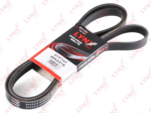 Купить запчасть LYNX - 6PK2315 Ремень поликлиновой подходит для JAGUAR S-Type 4.0-4.2 99-07 / XF 4.2 08 / XJ 3.5-4.2 03-09, MAZDA 3 2.3T 06-09 / 6 2.3T 05-07 / CX-7 2.3T 09, MB C240-280(W202/203) 97-07 / C180-250(W204 6PK2315