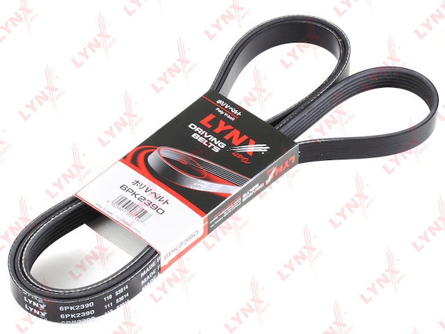 Купить запчасть LYNX - 6PK2390 Ремень поликлиновой подходит для CHRYSLER Crossfire 3.2 04, JAGUAR S-Type 4.0 99-02, MB C240-320(W203) 97-00/C230-C350(W204) 07/E240-55(W210) 97-02/E240-500(W211) 02/E350-500(W212) 09, 6PK2390