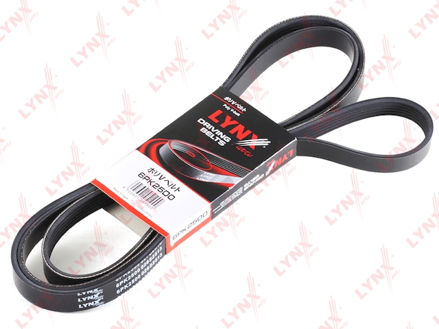Купить запчасть LYNX - 6PK2500 Ремень поликлиновой подходит для AUDI A4 2.7D-3.0D 07 / A5 2.7D-3.0D 07 / A6 2.7D-3.0D 04-11 / Q5 3.0D 08, FORD Expedition 4.6-5.4 96-02, JEEP Cherokee 4.0 95-01, KIA Carnival 2.2D 10 6PK2500