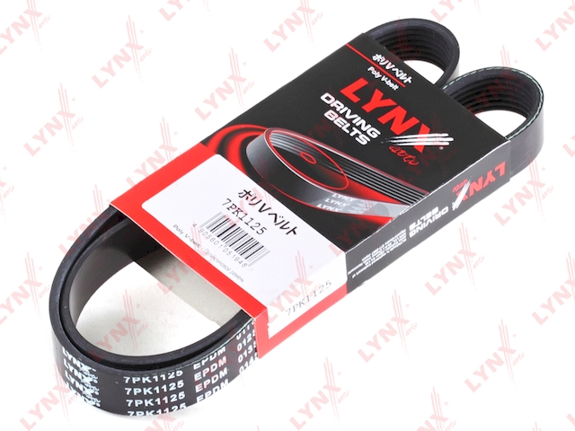 Купить запчасть LYNX - 7PK1125 Ремень поликлиновой подходит для NISSAN Juke 1.6 10, RENAULT Scenic 1.9D-2.0 04 / Megane 1.9D-2.0 02 7PK1125