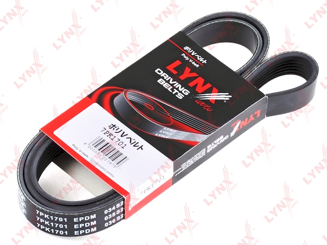 Купить запчасть LYNX - 7PK1701 Ремень поликлиновой подходит для NISSAN Murano(Z51) 3.5 08 / Qashqai 2.0D 07 / Teana(J32) 2.5-3.5 08 / X-Trail(T31) 2.0D 07 7PK1701